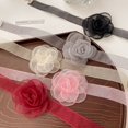 thumbnail image 2 of HGYCPP Fabric Flower Necklaces Lace Choker Wedding Jewelry Gift for Women Bride Wedding, 2 of 20