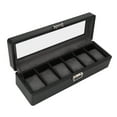 thumbnail image 1 of Watch Storage Box,Watch Box 6 Compartments Jewellery Box Watch Storage Case Rapid Response, 1 of 14