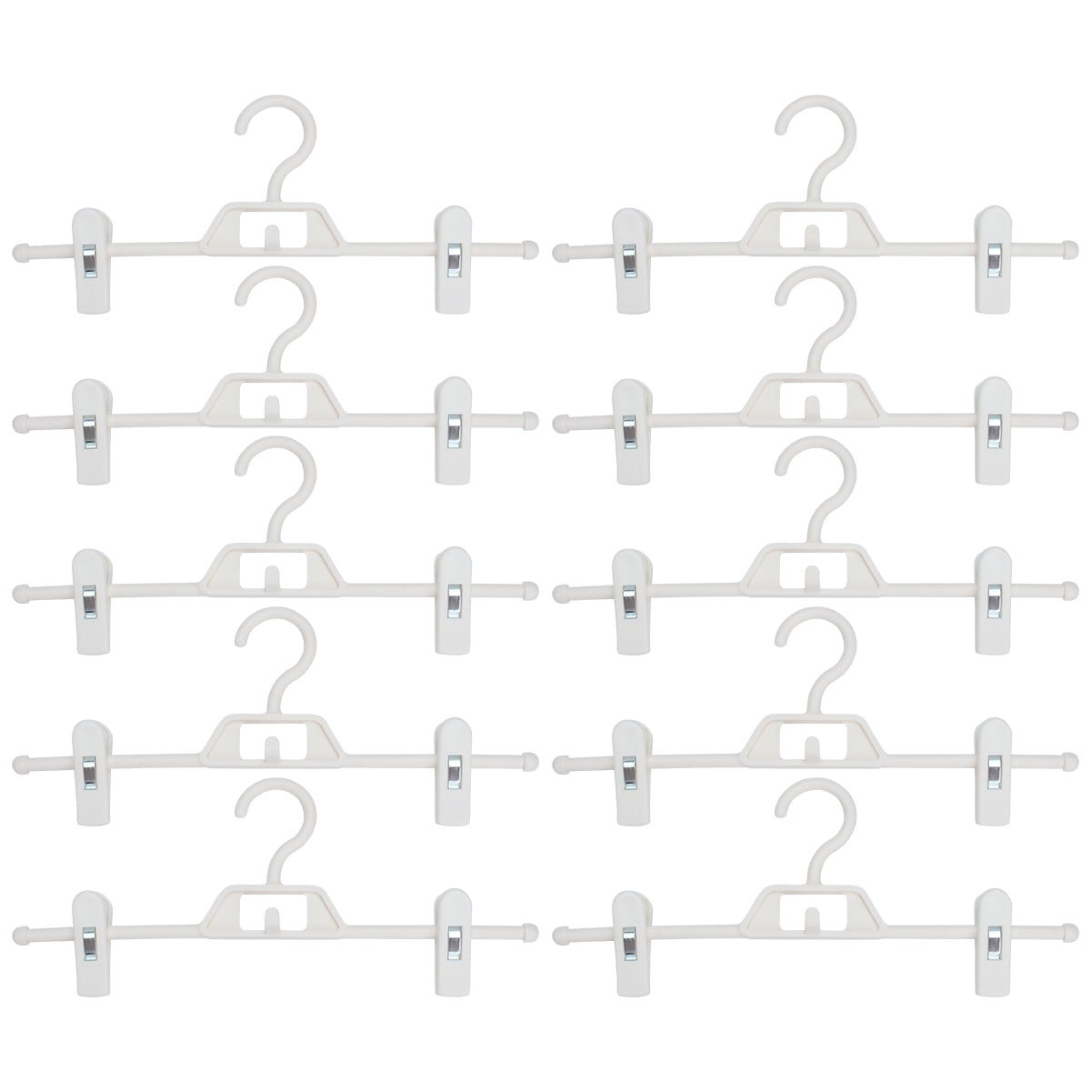 10pcs Non-slip Plastic Pants Clip Household Coat Hanger Cloth Clip for Wardrobe