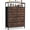 Brown, variant on Nextay 8-Drawer Dresser with Open Shelf, Tall Storage Chest of Drawers for Bedroom, Entryway, Living Room, Black