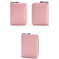 thumbnail image 6 of Small PU Leather Wallet for Women RFID Blocking 12 Credit Card Holder Zipper Card Case，Pink, 6 of 9