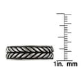 thumbnail image 3 of Stainless Steel Men's Braided Design Band, 3 of 4