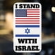 thumbnail image 3 of América se encuentra con la bandera de Israel, pegatina de banderas israelíes, calcomanía para la pared de la ventana del autobús, 3 of 7