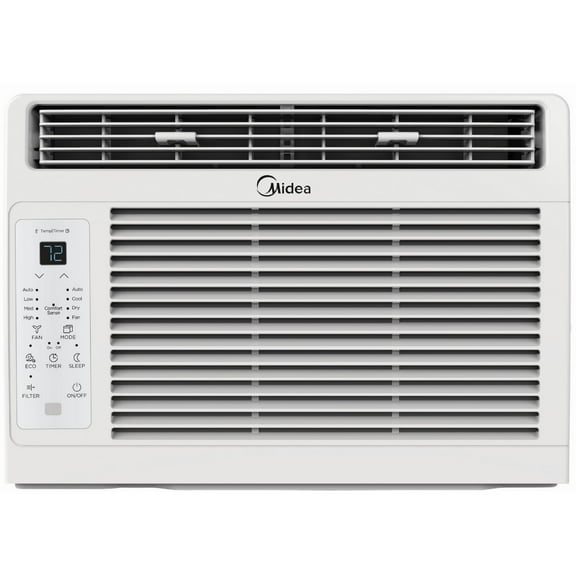Restored Midea 5,000 BTU 150 Sq ft Window Air Conditioner with Remote, White, RMW05RWW, (Refurbished)