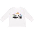 thumbnail image 3 of Inktastic Nana's Princess Crown and Flowers Girls Long Sleeve Toddler T-Shirt, 3 of 5