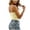 Yellow, variant on XFeng Women Adjustable Spaghetti Strap Ribbed Tank Top, Scoop Neck Slim Camisole