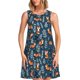 thumbnail image 1 of Easygdp cute fall fox para Vestido Transpirable de Mujer, Vestido Suelto de Manga Corta con Pliegues y Bolsillos para el Verano, 1 of 7
