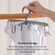 thumbnail image 5 of Wosthever Colgador de ropa de plástico giratorio de 360 ​​grados, gancho de secado de vestidos, bolsillo de viaje portátil, estante organizador de Almacenamiento y organización del hogar Gris Wosthever HA065375-02B, 5 of 6