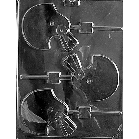 Grandmama's Goodies S063 Football Helmet Lollipop Chocolate Candy Soap Mold with Exclusive Molding Instructions