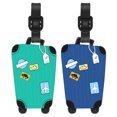 thumbnail image 1 of Luggage Tags, 2 Pack Luggage Tags for Suitcases, Silicone Suitcase Tags, 1 of 6