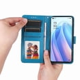 thumbnail image 4 of Funda tipo cartera GANGXUN para OPPO Reno 7 Pro 5G , diseño girasol, cuero PU, soporte, cierre magnético, tarjetero, 4 of 5