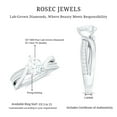 thumbnail image 6 of Rosec Jewels Pear Shaped Lab Diamond Engagement Ring - 5X7 MM - EF-VS Quality Certified, 14K White Gold, US 3.50, 6 of 7