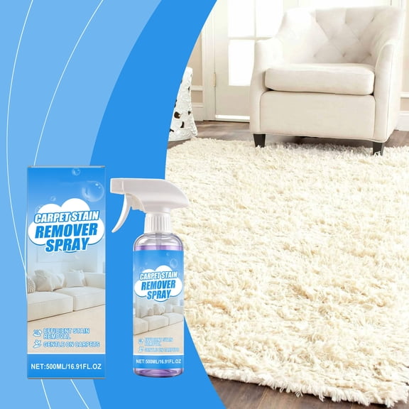 Carpet Stain Remover Spray - Fast-Acting Pet Urine & Wine Cleaner, Gentle Foam Spot Remover for All Carpet Types, Odor Eliminator for Home, Rug & Upholstery, Family Safe Deep Cleaning Solution