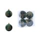 thumbnail image 2 of Adornos navideños, 4 bolas navideñas flocadas, juego de decoración navideña. Varios estilos de adornos para árboles de Navidad que también se pueden usar para otras fiestas., 2 of 5