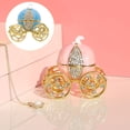 thumbnail image 4 of Minnieouse Adornos de carruaje de calabaza portátil joyero multiusos hueco delicado diseño especial organizador hogar boda Ropa, zapatos y accesorios Miscelánea Azul Minnieouse AP015859-02, 4 of 6