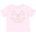 thumbnail image 3 of Inktastic Plaid Pastel Pink Pumpkin Face Halloween Decor Girls Baby T-Shirt, 3 of 5
