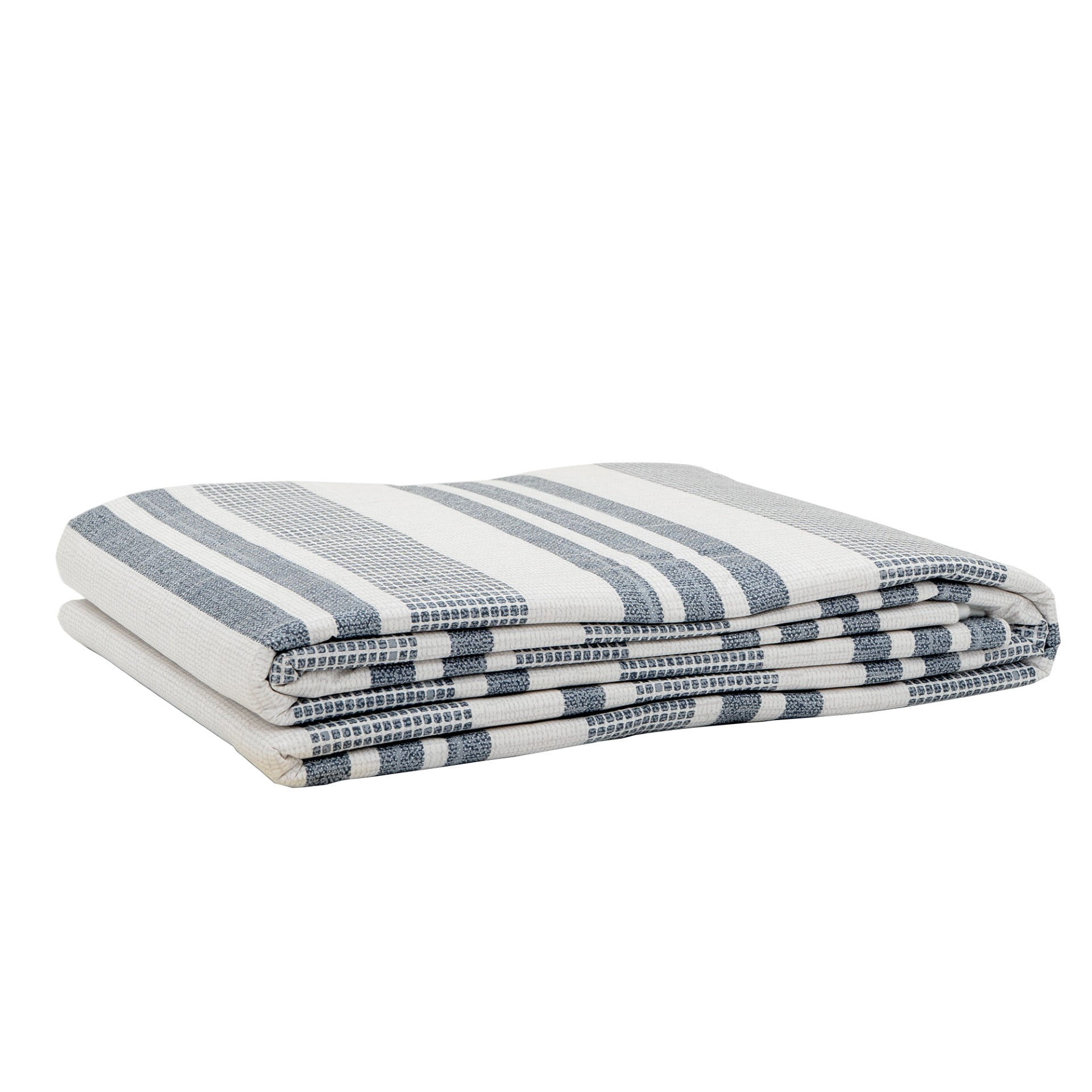 Con-Tact Brand Yard Goods Vinyl Fabric with Flannel Backing, Pre-Cut Linen Strip Denim Blue, 60 in. x 72 in.