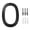 Black 0, variant on 5" Lightweight Plastic Floating House Number, Rustproof Weatherproof Modern House Numbers, Mailbox Decor Number with Nail Kit, Fade-Resistant(Black 8)