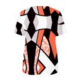 thumbnail image 5 of Blusa informal con cuello en V y manga corta con estampado de verano para mujer con estilo OAVQHLG3B Store  lin121212, 5 of 5