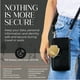 thumbnail image 3 of Monedero bandolera de piel con forma de cartera para teléfono BULL GUARD, color negro, 3 of 6