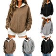 thumbnail image 4 of IWRICH Leopard Hoodie for Men Women Oversized Y17k Print Fleece Full Zip Hooded Jackets Trendy Fall Hooded Sweatshirts with Pockets Grey XXXL, 4 of 6