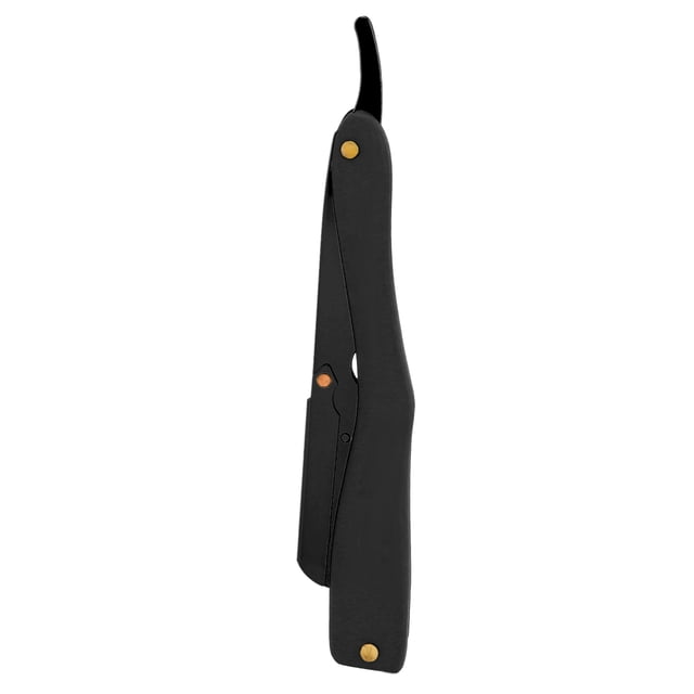 Maquinilla de afeitar profesional de peluquero de borde recto sin cuchilla, afeitadora de garganta ligera de calidad de salón para hombres