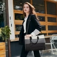 thumbnail image 4 of Lovevook Vintage Handbag Purses, Large Laptop Tote Bag for Women Fit 15.6 Inch Laptop, Tote Bag, Waterproof Pu Leather Work Bags for Elegance Ladies, 4 of 8