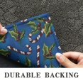 thumbnail image 6 of Blue Christmas Holly and Candy Cane Pattern Door Rugs,Washable Non Slip Door Mats Indoor,Decorative Door Mats,Entry Mat Indoor for Entrance,Bedroom,Kitchen,Bathroom,16"x47", 6 of 6