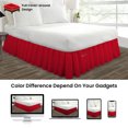 thumbnail image 4 of SGI Bedding 9 Inch Ruffled Bed Skirt | Microfiber Bed Skirt | Fade Resistant, Wrinkle Free, Anti-static, Decorative, Extra Storage Space, Clutter-Free |King, Blood Red, 4 of 8