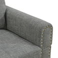 thumbnail image 5 of Hommoo Sofa Set, Linen 2-Piece Sofa Set,L-Shaped Sectional Couch Set with Right Armrest for Living Room，Brown Grey（No Ottoman）, 5 of 7