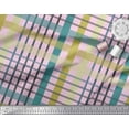 thumbnail image 3 of Soimoi Pink Cotton Cambric Fabric Check Check Print Fabric by the Yard 56 Inch Wide, 3 of 3