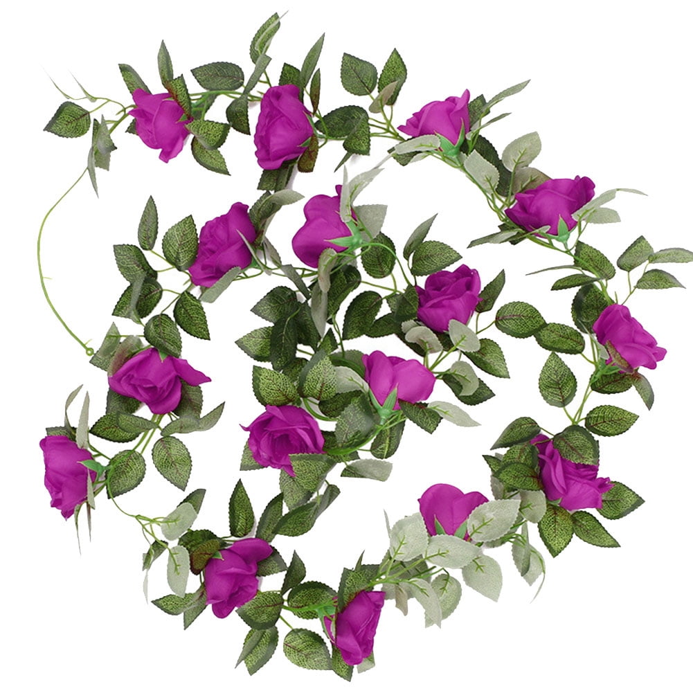 Details about   1/2/4pcs Artificial Fake Hanging Flowers Vine Plant Home Garden Decor In/Outdoor 