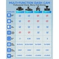 thumbnail image 5 of HUPEJOS GPS Dash Cam Front and Rear Inside, 360° Voice Control Car Camera, 4-Channel 1080P Dashcam for Cars, 64GB SD Card Included, 8 IR Night Vision, WDR, APP & WiFi Supported, 24H Parking Mode, 5 of 12