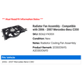thumbnail image 2 of Radiator Fan Assembly - Compatible with 2006 - 2007 Mercedes-Benz C350, 2 of 4