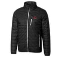 thumbnail image 2 of Men's Cutter & Buck Black Cincinnati Reds Big & Tall Rainier Full-Zip Puffer Jacket, 2 of 3