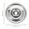 thumbnail image 2 of 2pcs Stainless Steel Pot Lid Small Pan Lid Saucepan Cover Pots Cover Seasoning Pot Cover Saucepan Lid Small Cookware Lids for Pans Cup 10cm, 2 of 6