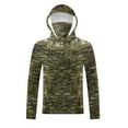thumbnail image 6 of Feancey Men's Hooded Sun Shirt Unisex UV Protection Hoodie Long Sleeve Camo Hunting Shirts Slim Fit Quick Dry Fishing Shirt Camouflage M, 6 of 10