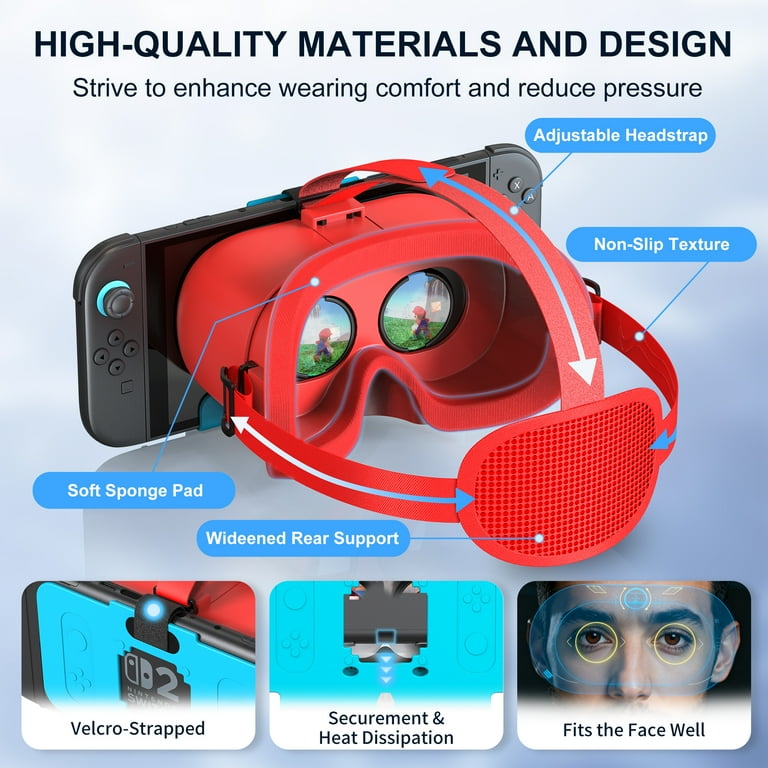 Nintendo Switch  Quest 2 VR Headset for Nintendo Switch 2 Model Virtual Reality VR Glasses