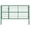 Green, variant on vidaXL Garden Gate with Posts Steel Anthracite Fence Patio Outdoor Multi Sizes