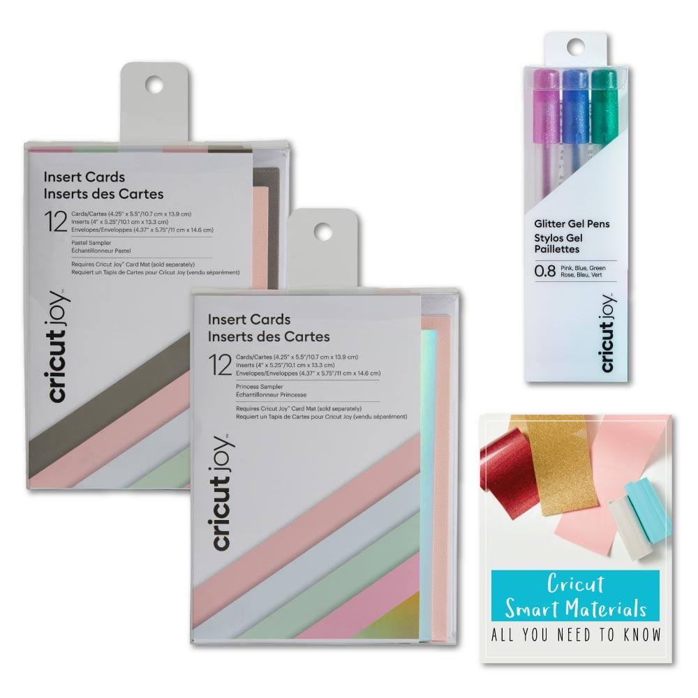 Cricut Joy Insert Cards Bundle Set, Pastel and Princess Sampler with