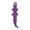 Purple, variant on Xirurus Squeaky Lizard Dog Toy, Plush Teeth Grinding Training Chew Toys for Pet Supplies, Interactive Fetch Play Entertainment, Green Color, 19.7 inches / 50 cm Length