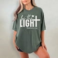 thumbnail image 6 of Be The Light Matthew 5:14 Comfort Colors Shirt – Christian Faith Tee, Bible Verse Shirt, Religious Gift, Inspirational Church T-Shirt, 6 of 8