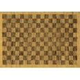 thumbnail image 1 of Ahgly Company Indoor Rectangle Abstract Brown Modern Area Rugs, 2' x 5', 1 of 4