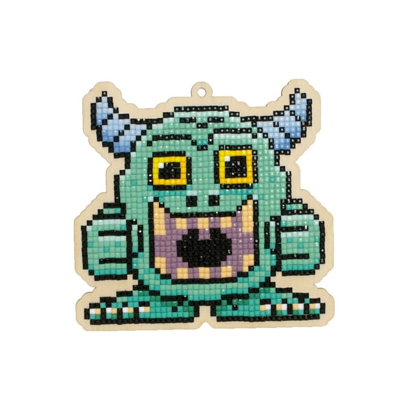 Diamond Painting Charm kit for Leisure, Diamond Mosaic Ornament Monster WWp294 Square Acrylic Rhinestones