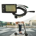 thumbnail image 2 of SIEYIO Electric Scooter Bike Meter Display 24V/36V/48V Universal LCD Display Control Panel Meter S866 Meter Connector, 2 of 11