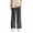 Gray, variant on Men's Textured Grid Wide Leg Pants Big & Tall Elastic Drawstring Waist Casual Streetwear Trousers