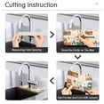 thumbnail image 5 of Yayeee Faucet Mat for Kitchen Sink 14.7" Diatomite Long Splash Guard Pad, Beige Cats Reading, 5 of 7