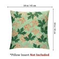 thumbnail image 4 of Rectangle Pillowcase Pillow CoverStandard Size Decorative Green Yellow Maple Leaves Autumn Fall Thanksgiving Day Simple Pillow Sham with Zipper, 4 of 7