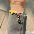 thumbnail image 3 of Colorful Love Heart Letter Bracelets Girls Sweet Y2k Aesthetic Hand Jewelry Gift, 3 of 8