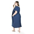 thumbnail image 3 of Vestido de algodon con bolsillos Roman Fashion /Tallas Extras, 4363 (Azul marino) azul marino 40, 3 of 6